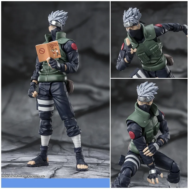 Bandai shf Naruto, Qimu Kakashi 2.0 movable figure, fifty-five open model doll toy birthday