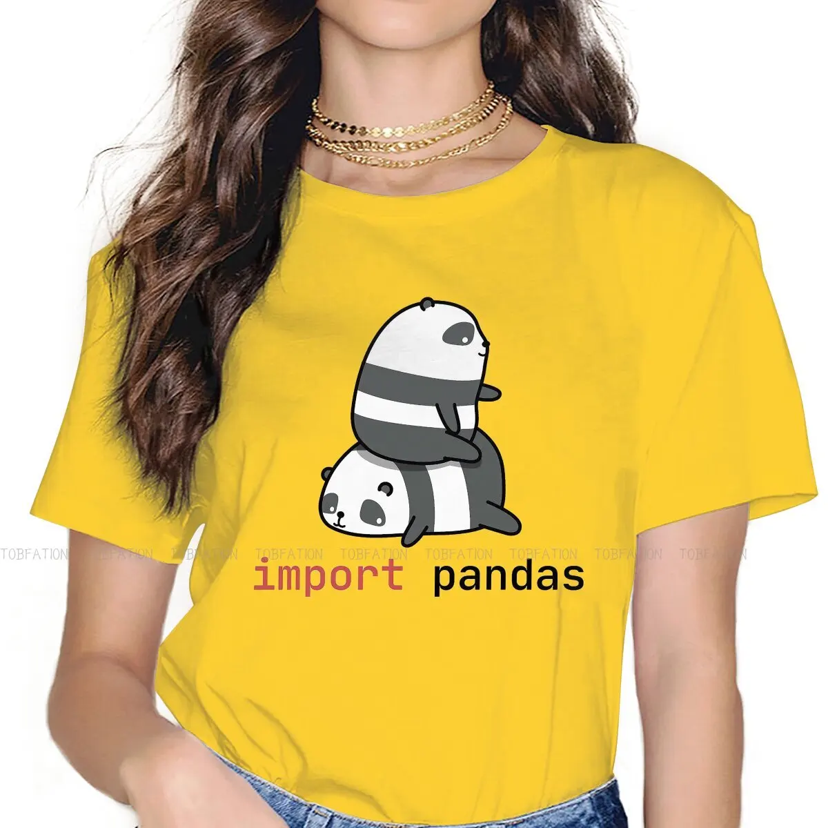 Import Pandas  O Collar TShirt Engineer Electricity Electrician Fabric Basic T Shirt Girl Clothes Individuality Big Sale