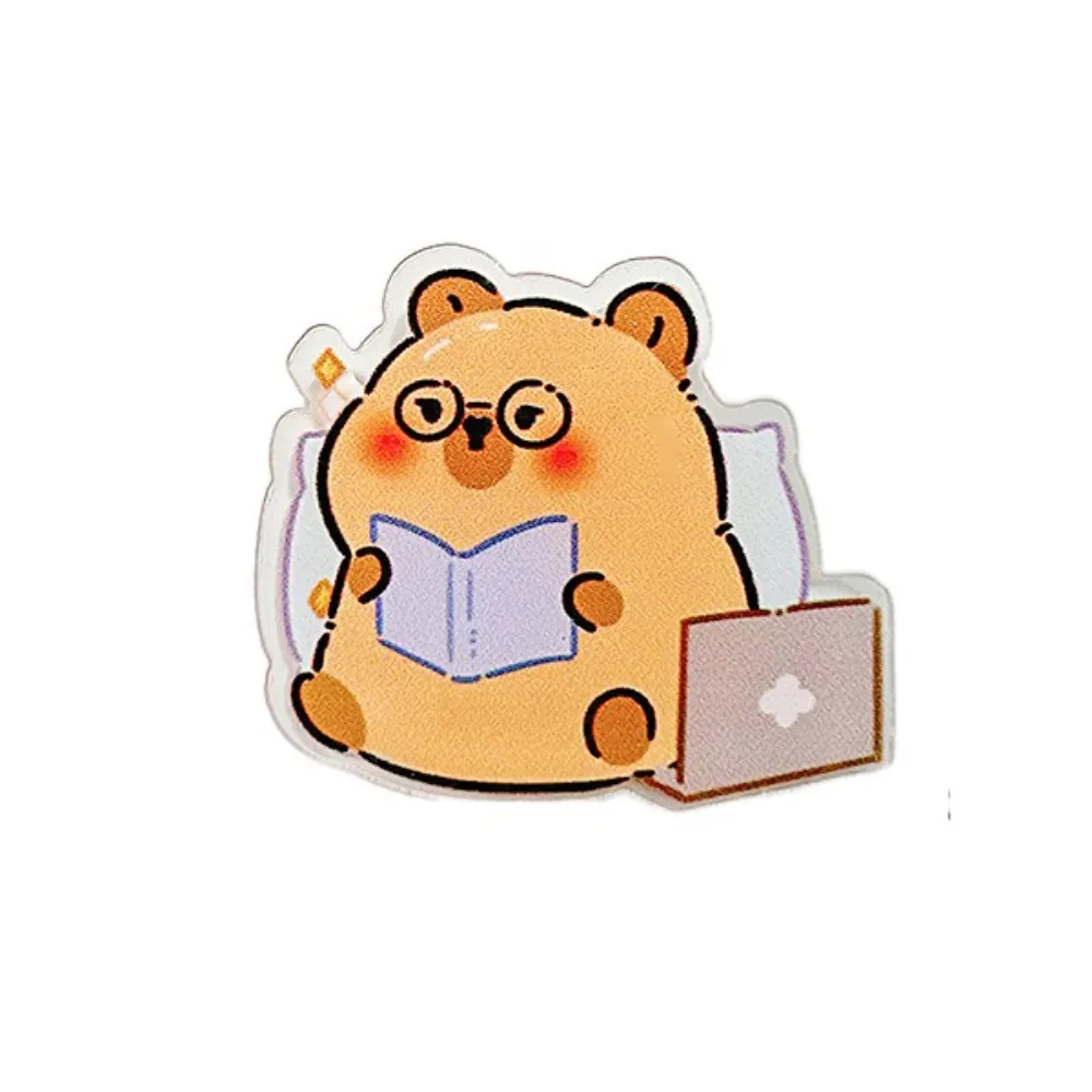Capybara Capybara PP Clip Decorative Paperclip Cartoon Memo Clip Cartoon Acrylic Acrylic Paper Clip Student Kids