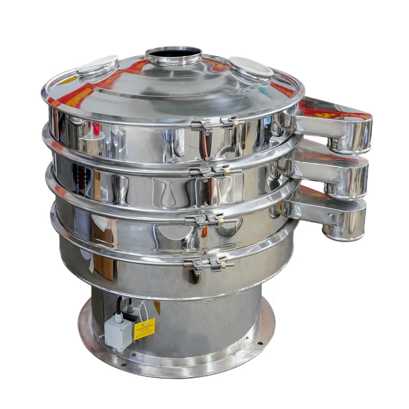 

DZJX Rotary Sieve Screen For Fertilizer Rice Grading Screening Machine Raw Powder Sugar Vibration Sifter Sieving Machine