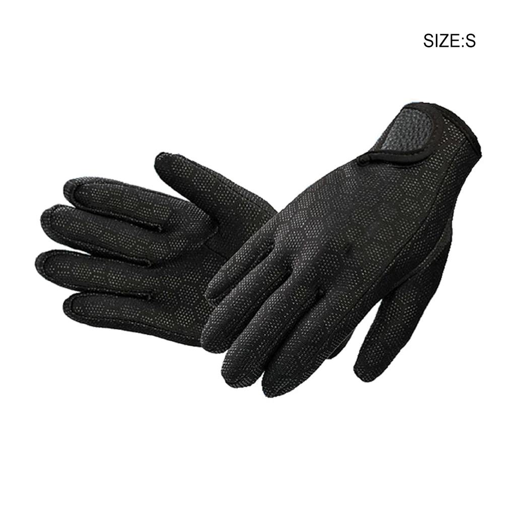 1 Pair Sports Gloves Nonslip Diving Underwater Mitten Outdoor Portable Warm Swimming Mitts Beginner Warmer  Black L