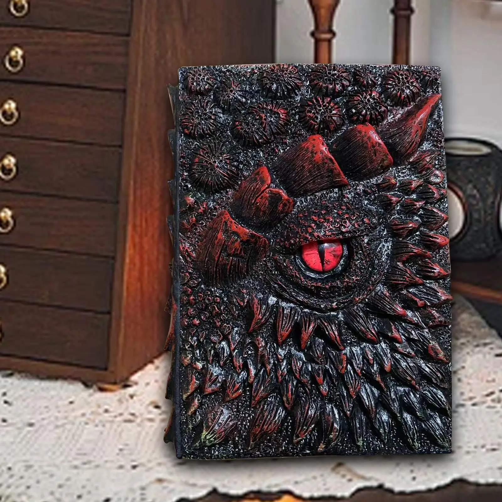 3D Dragon Eye Embossed Journal Retro Diary Collection Crafts Writing Daily Notepad Sketchbook Dragon Lovers Gift Travel Notepad