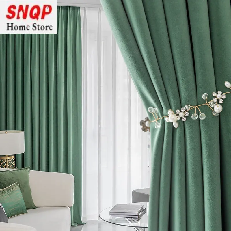 

Современные светящиеся шторы для гостиной в скандинавском стиле, роскошные бархатные новые минималистичные однотонные светящиеся занавески для спальни на заказ