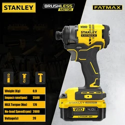 Stanley SBI810 Cordless Impact Screwdriver Brushless 20v Torque 170Nm 2800rpm 3500bpm Rubber Hand Universal Craftsman Battery