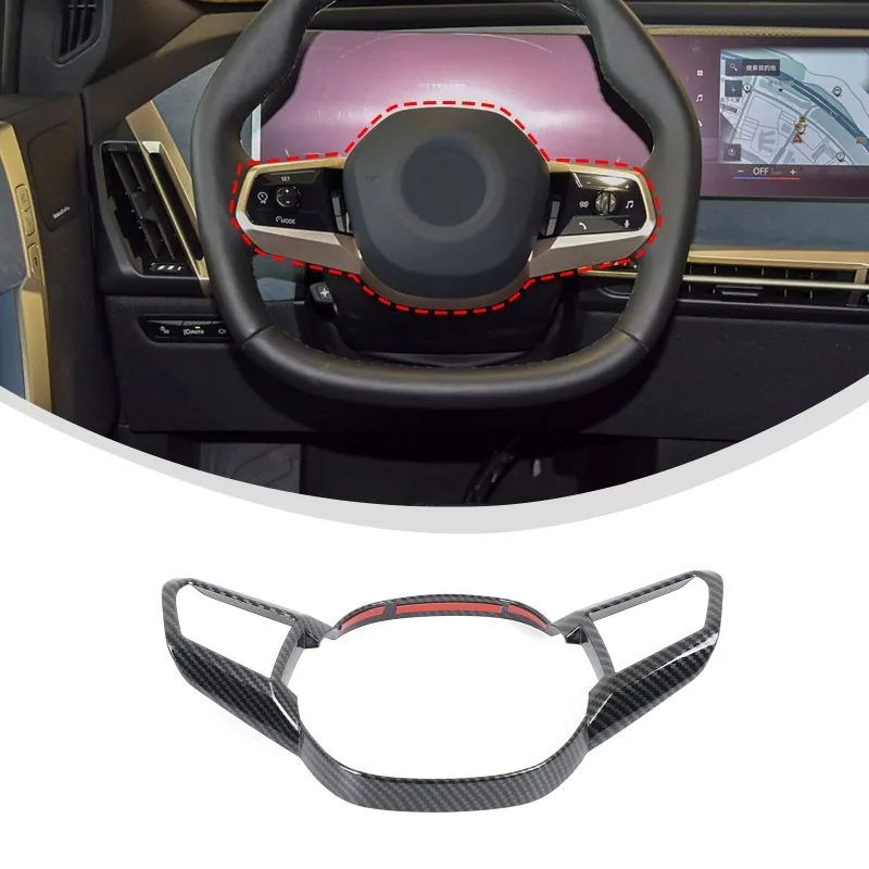 

For 2022 2023 2024 BMW iX (Imported) I20 Steering Wheel Trim Ring Steering Wheel Frame ABS Car Accessories