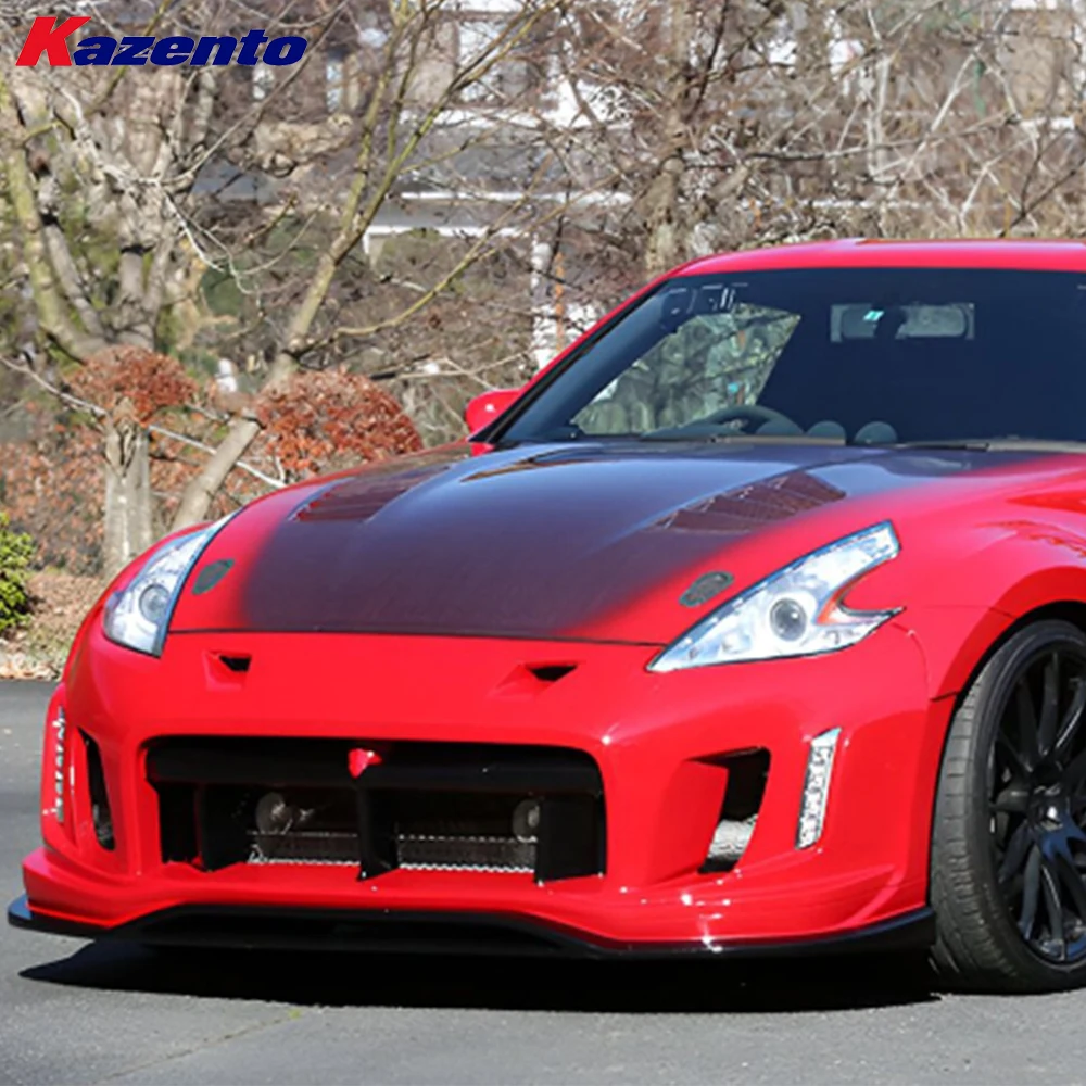 For Nissan Fairlady Z Z34 370Z 09-20 Fiberglass VS2 Style Front Bumper Body Kits( Ocean freight is favorable, welcome to inqury)