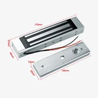 5YOA DC12V Electromagnetic Lock with 180KG/350lbs Holding Force for Electronic Door Access Control System Electric Magnetic Lock