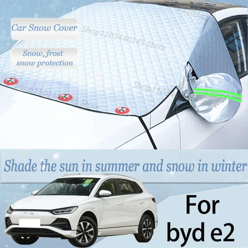 

For byd e2 car Snow Windscreen, Snow, Frost, Dust and UV Visor, Winter car clothing, thick magnetic