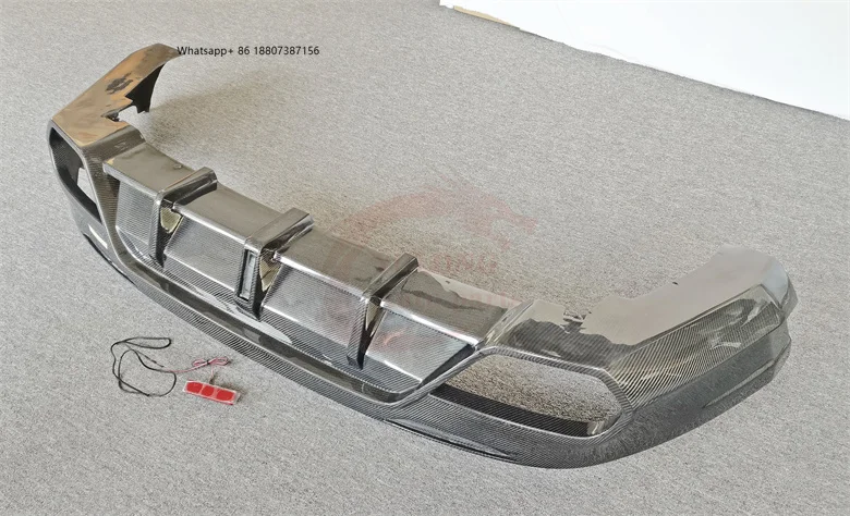 

2017-2021 carbon fiber rear diffuser for Stelvio carbon fiber rear lip forAlfa Romeo Stelvio carbon fiber rear chin