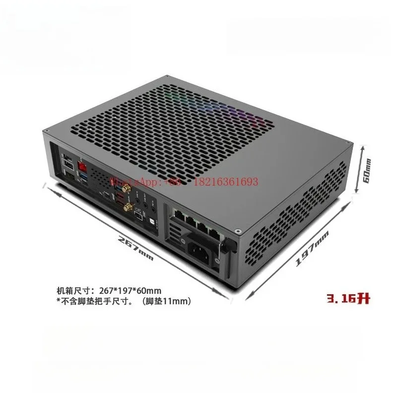 Limited Offer 3.16L Mini DC-RLY V3 Soft Routing Itx Chassis Supports Internal And External Power Supply