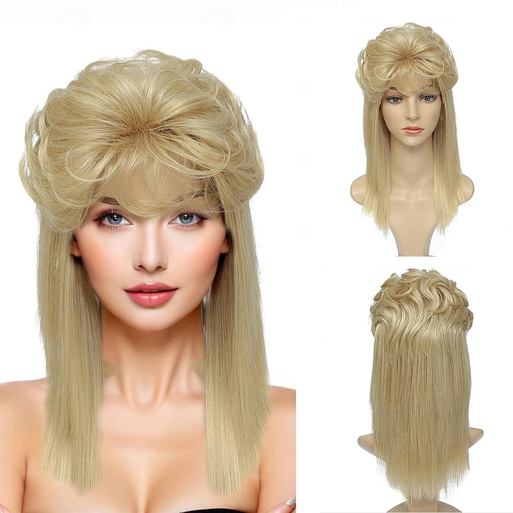 HAIRJOY  Synthetic Hair  Mullet Wig for Women 80s 90s Costume Fancy Party Accessory Halloween