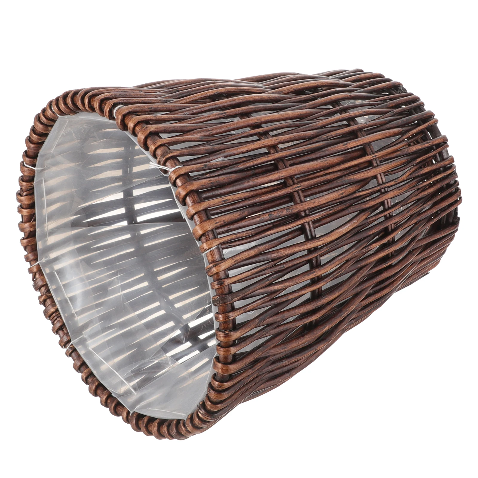 

Rattan Trash Can Woven Basket Waste Paper Bathroom Floor Bucket Plastic Home Decoration Housewarming Gift Vintage Design