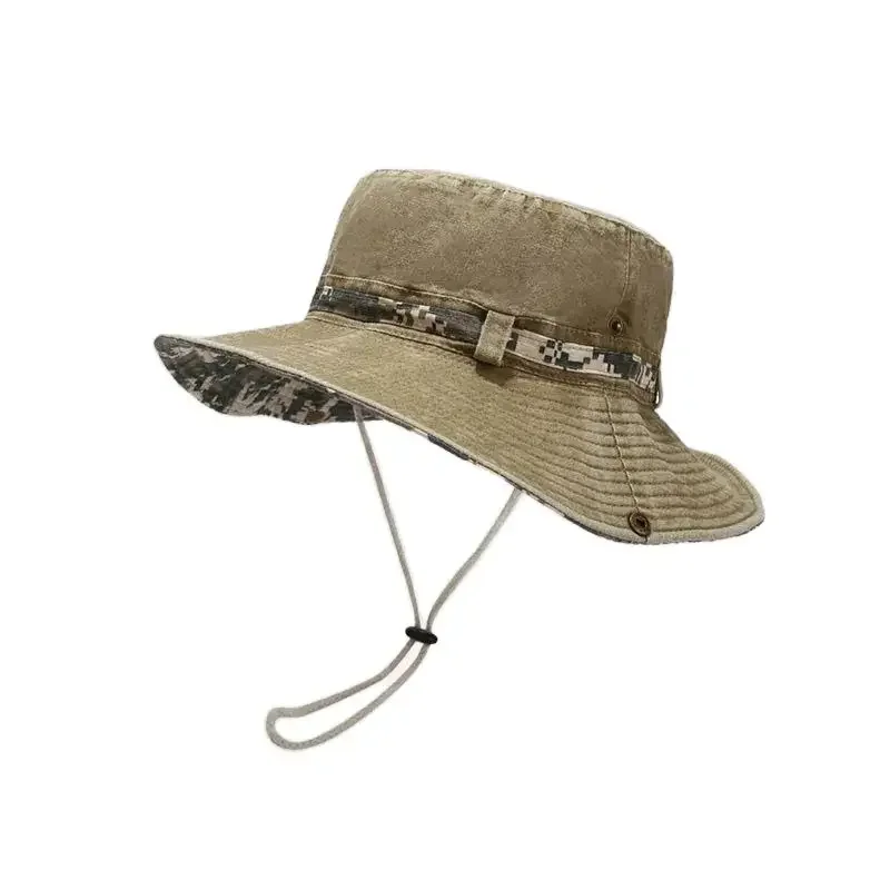 2024 Four Seasons Cotton Solid Bucket Hat Fisherman Hat Outdoor Travel Sun Cap For Men And Women 154