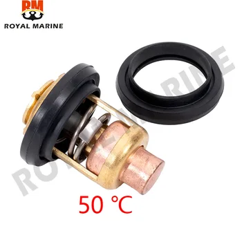 Termostato de 50 graus 6e5-12411 688-12411 6h3-12411 6e5-12411-10 para yamaha para motor de popa suzuki 15hp 25hp 30hp 40hp-220hp