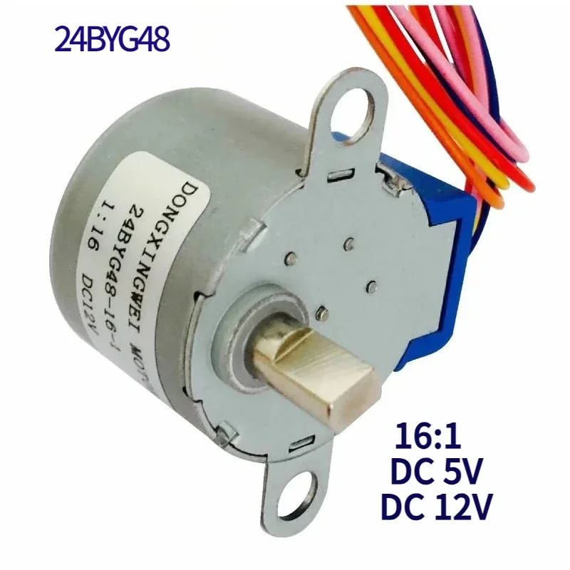 24BYG48 16:1  DC12V  5V CNC motor Reducing Stepping Stepper Motor 24BYG48 Step motor  Line 13cm