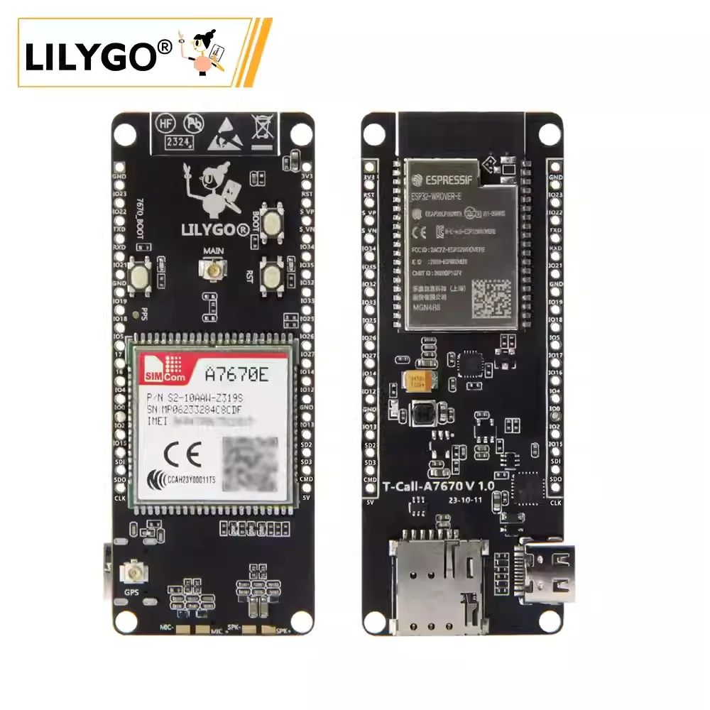 lilygo®-t-call-a7670-esp32-4g-2g-development-board-a7670e-lte-gsm-module