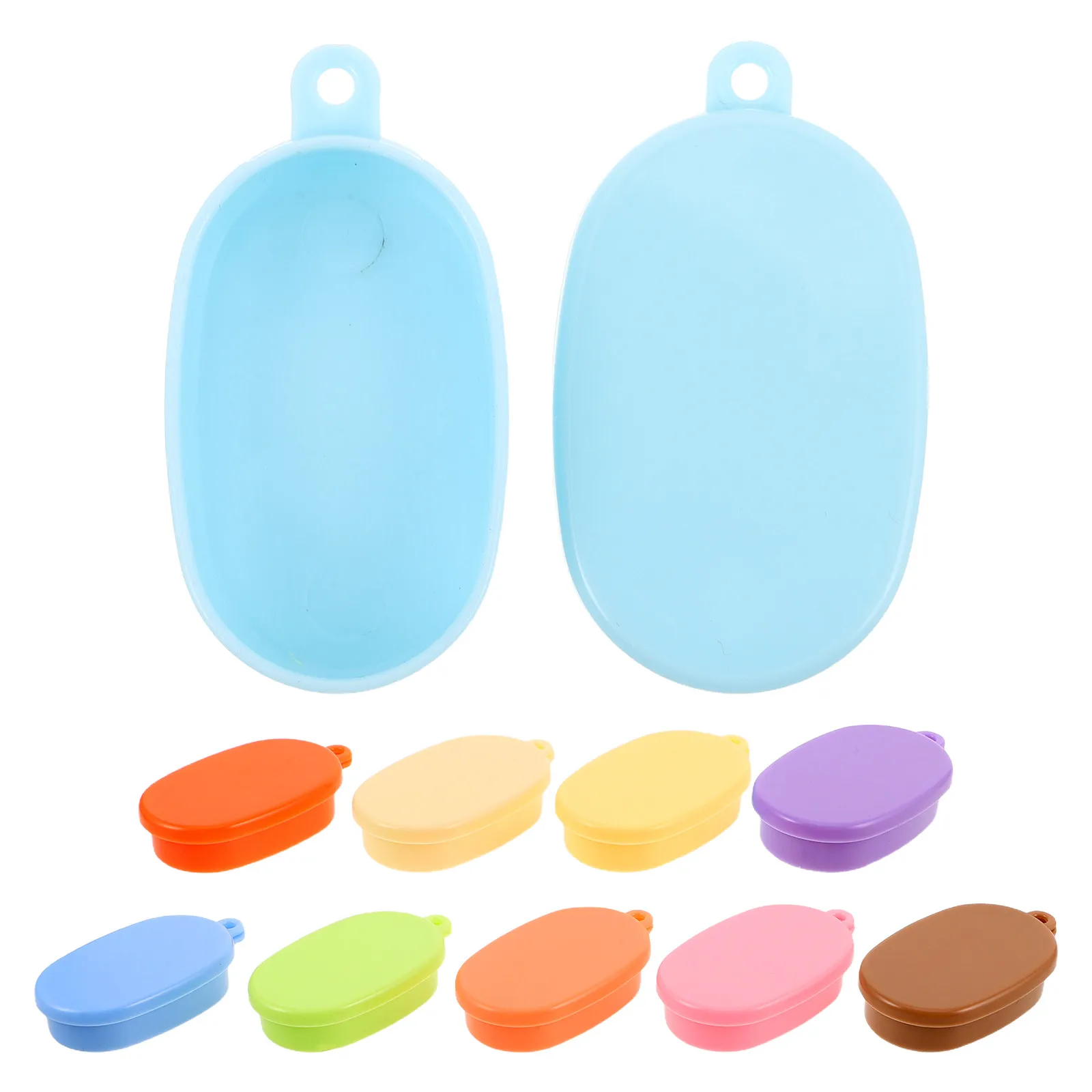 10Pcs Miniature Lunch Box Realistic Portable Compact for Dollhouse Kitchen Storage Accessories Food Container Decoration
