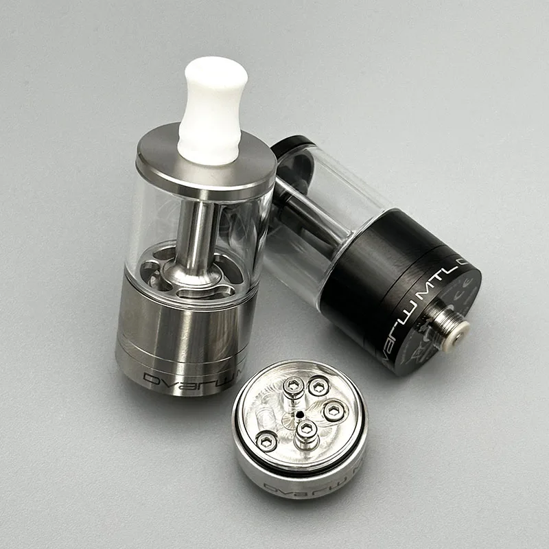 Vape Dvarw MTL CL RTA 22mm 316SS 2ml/3.5ml/5ml Vaporizador de vape de tanque reconstruível de bobina única com inserção AFC de 11 peças