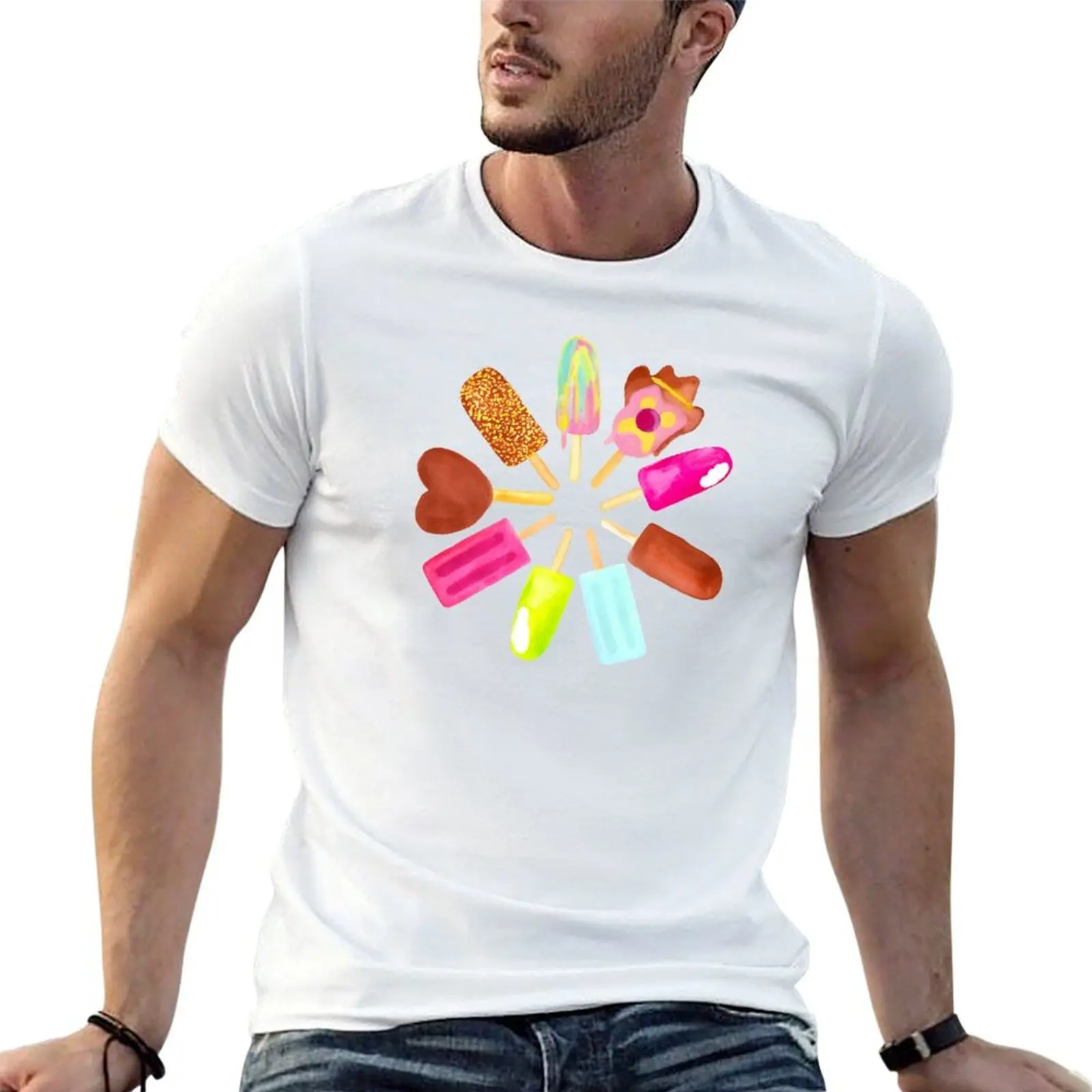 

Aussie Ice Creams - NEW - Blue T-Shirt cotton t shirts high quality man t shirt luxury T-Shirt