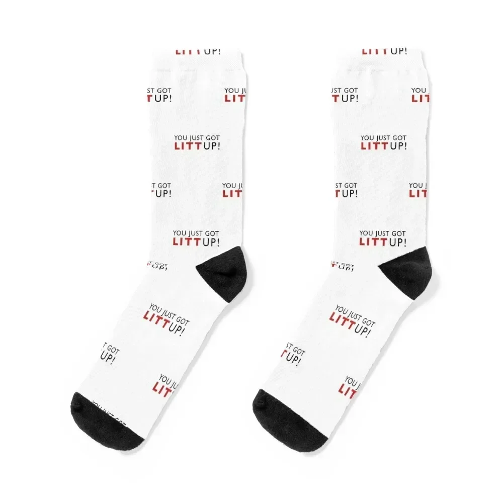 Suits, You Just Got Litt Up Socks golf Argentina Stockings compression short Socks Women's Men's