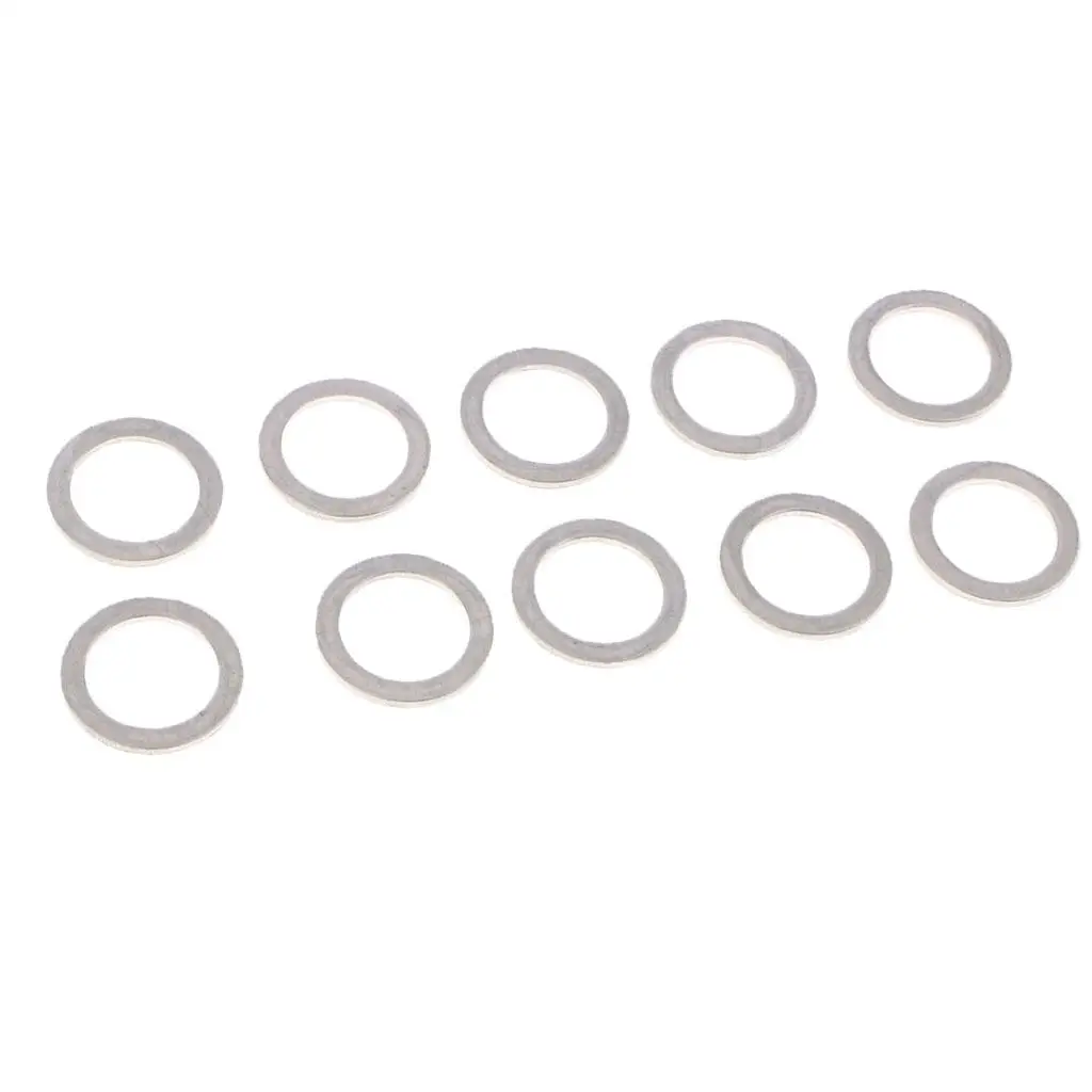 ENGINE OIL CHANGE COPPER DRAIN PLUG GASKET WASHER - Silver