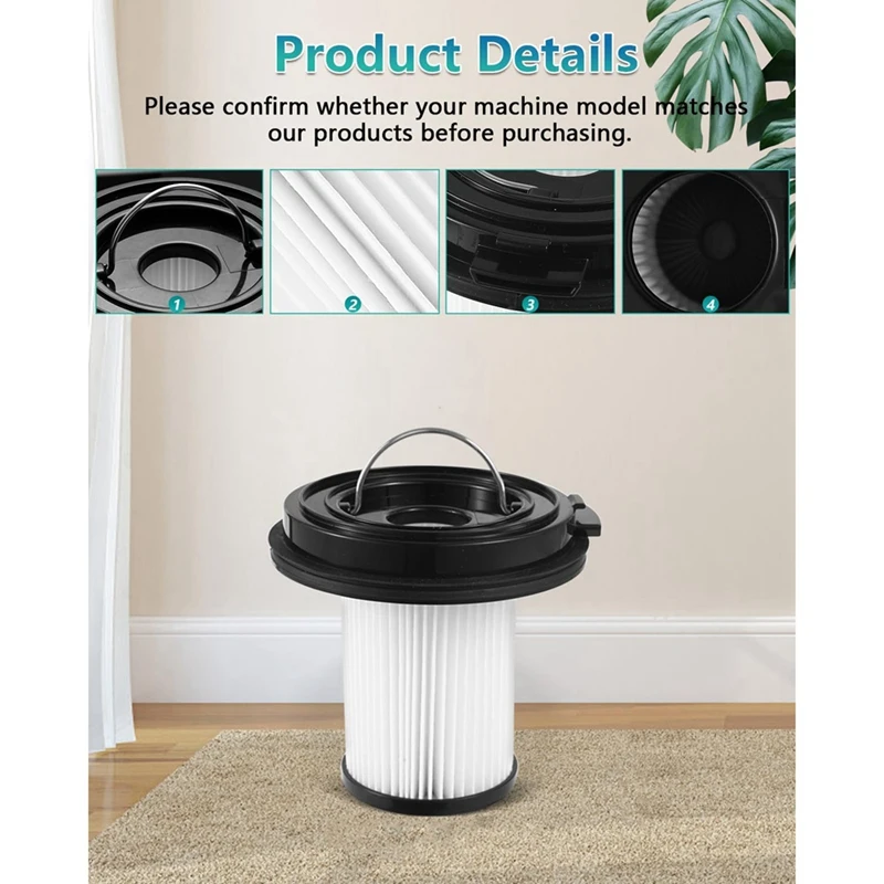 SANQ-Lot de 4 filtres HEPA plissés de rechange, pour Bissell Cleanview Poly 200W/ Cleanview Poly Pet 300W, 1638010