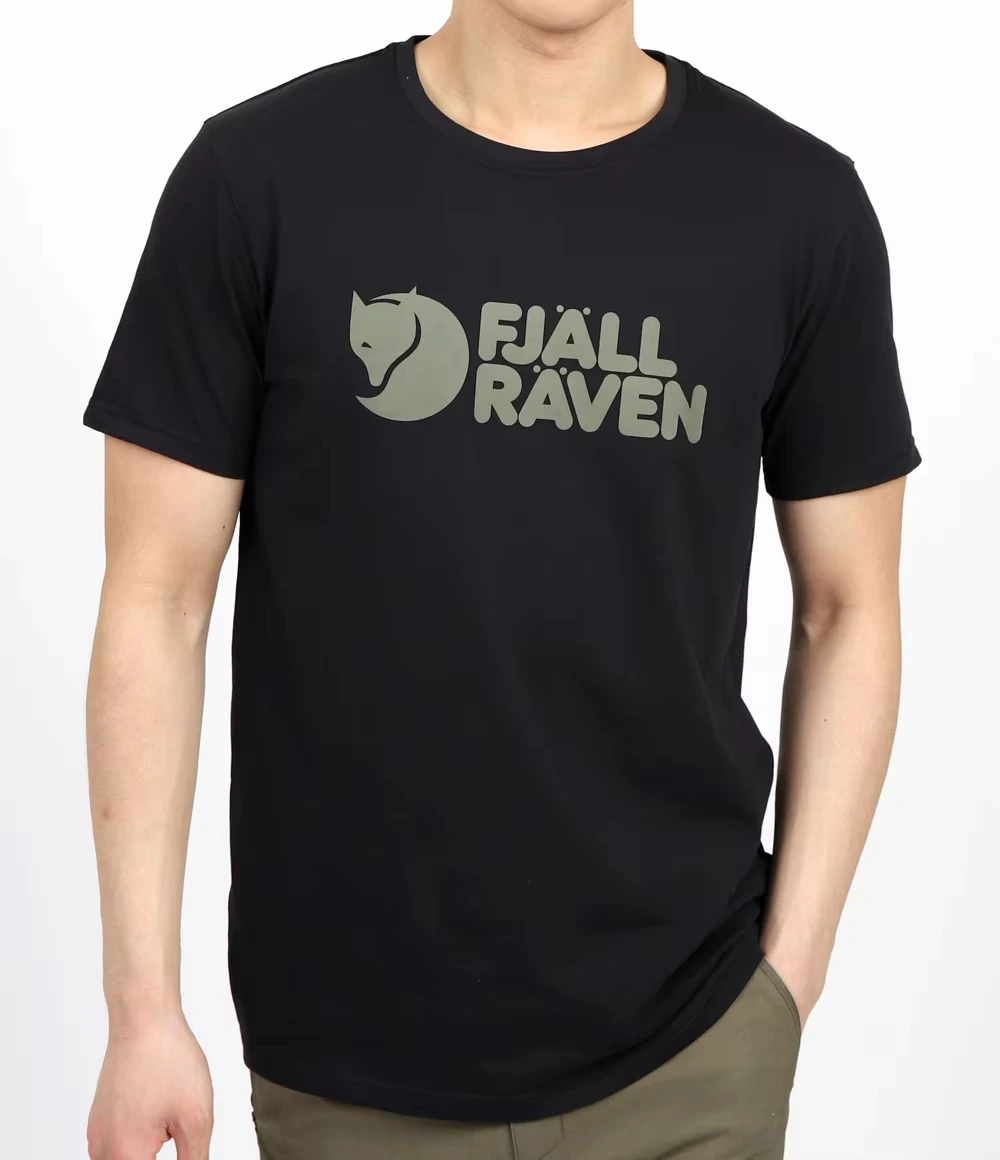 Ropa de verano marca FJALLRAVEN Arctic Fox Logo clásico estampado camiseta para hombre alta calidad cuello redondo manga corta camisetas deportivas sueltas