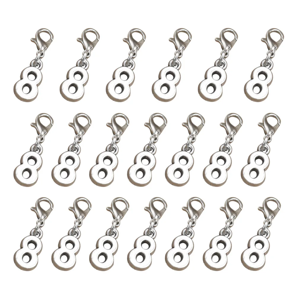 

20Pcs Lobster Clasp Alloy Charm Pendants DIY Jewelry Making Accessories for Earrings Necklace Bracelet Keychain
