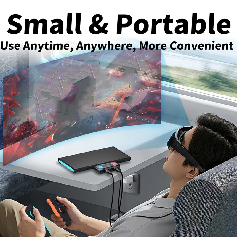 Super Sale Direct Connection Converter 4K@60Hz USB C to AR Glasses and Charging Adapter for Nintendo Switch 2, Support HDR