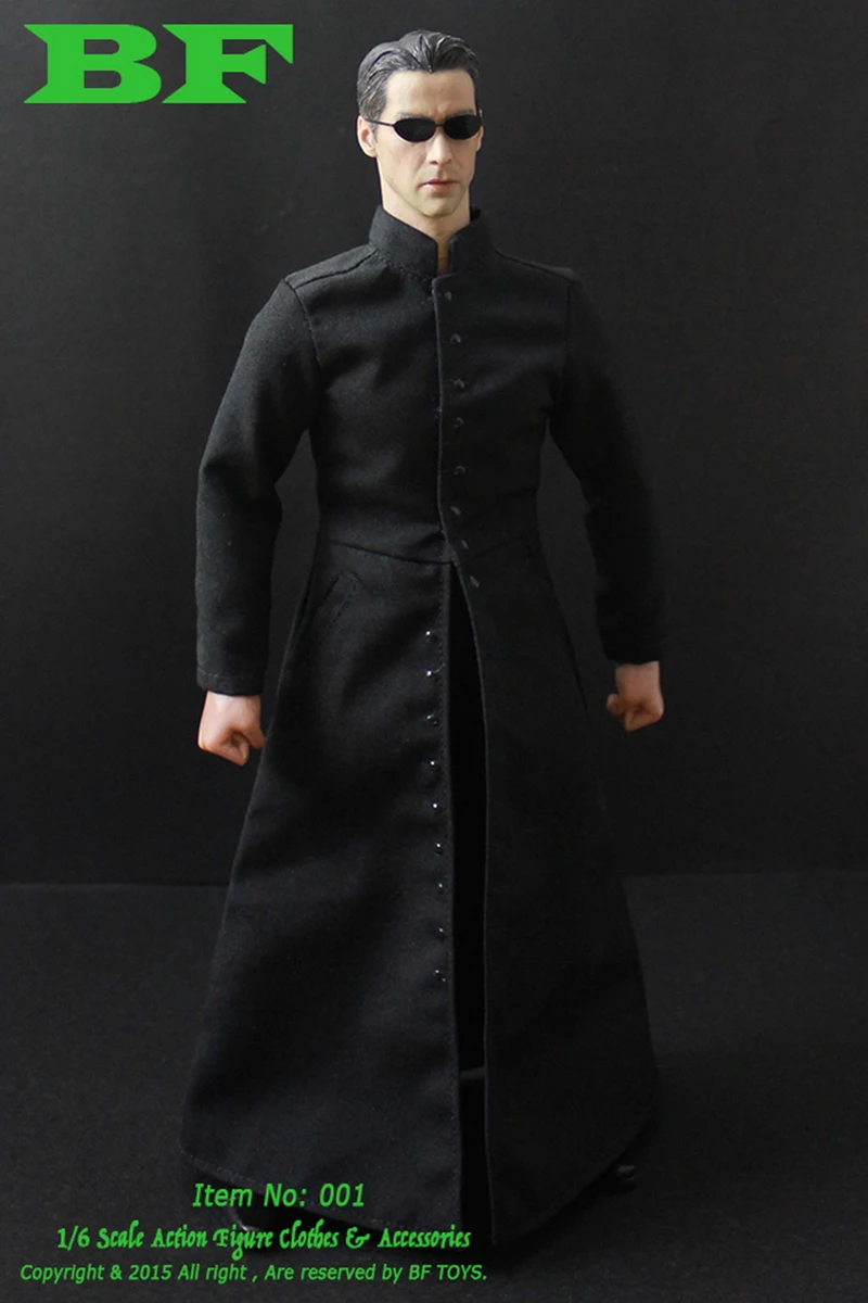 BF Toys 1/6 Scale Male Soldier The Matrix Leo Windbreaker Suit Model Accessories Fit 12 Inches Action Figures Body Toys Gifts