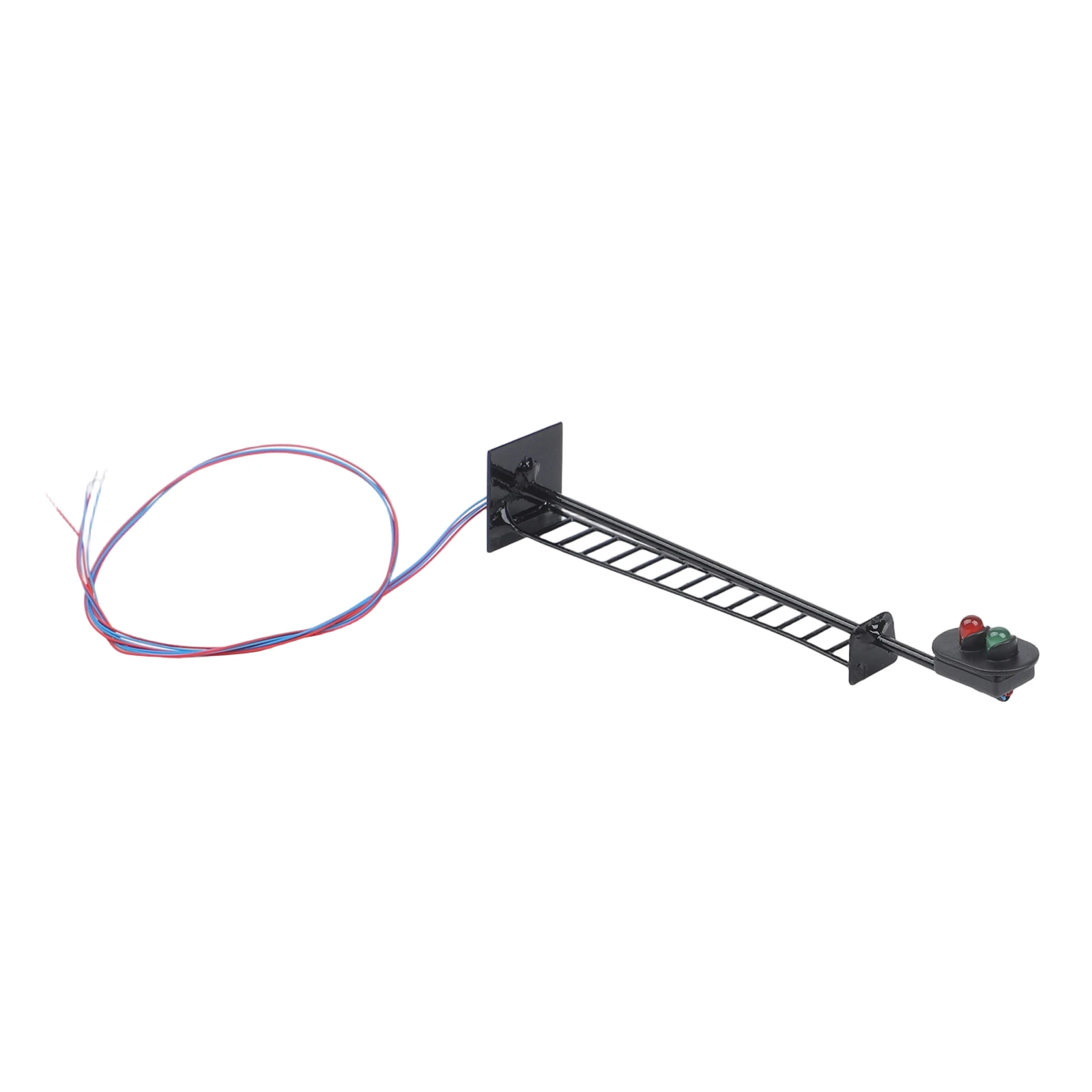 3V/12V Railway Signal Light AC Or DC Compatible Green Light Railway Red Signal Steel Column Model Lampposts 00 Model