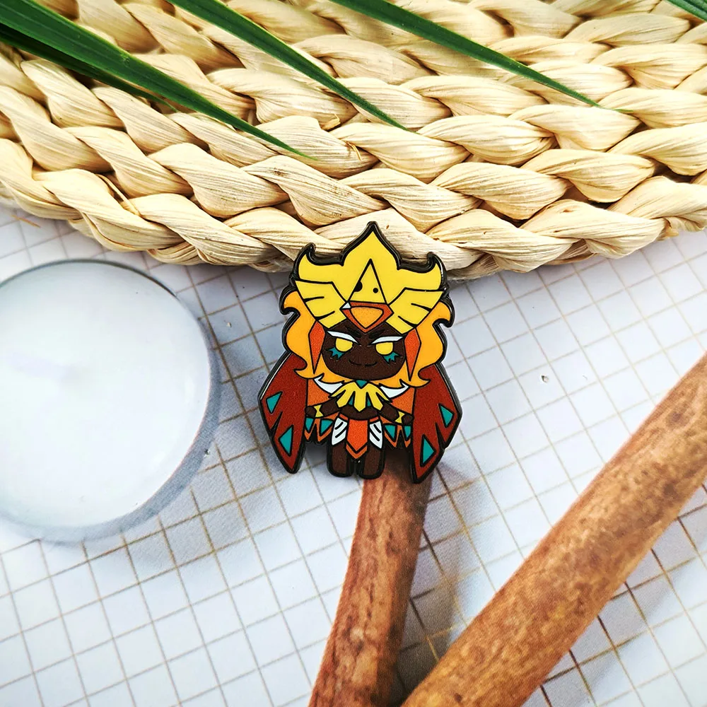 Cookie Run Character Brooch Classic Cartoon Game Role Golden Cheese Cookie Badge Game Peripheral Accessories Player Bag Gifts