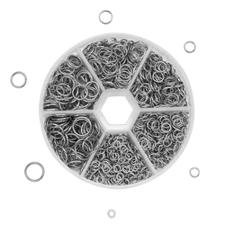 1050pcs Open Jump Rings 4/5/6/7/8/10mm Split Rings Connectors for DIY Necklace Bracelet Jewelry Accessories