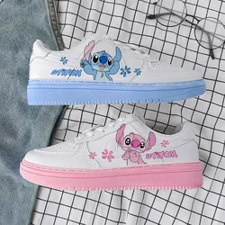 Disney girls Stitch Minnie Mouse Mouse princess cute Casual shoes non-slip soft bottom sports shoes for girl gift