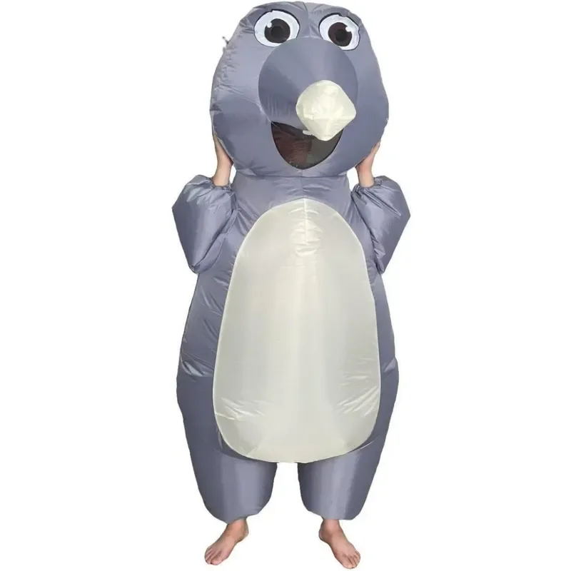 Funny Halloween Inflatable Mouse Costume Cute Kapibara Party Props Outdoor Dress Up Outfit for Adults Kids Cosplay Event