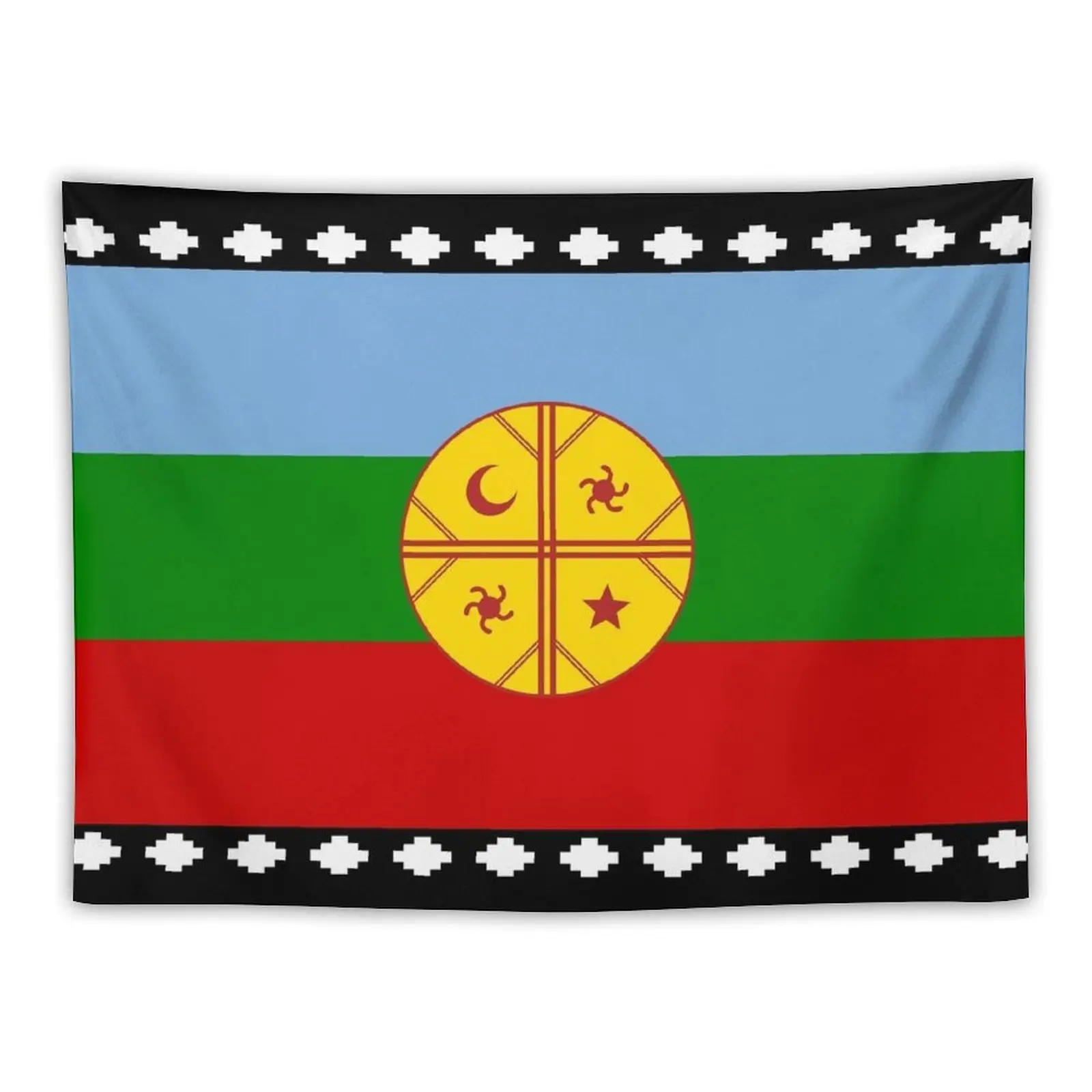 

MAPUCHE FLAG Tapestry Aesthetics For Room Hanging Wall Wall Tapestries Decoration Bedroom Tapestry