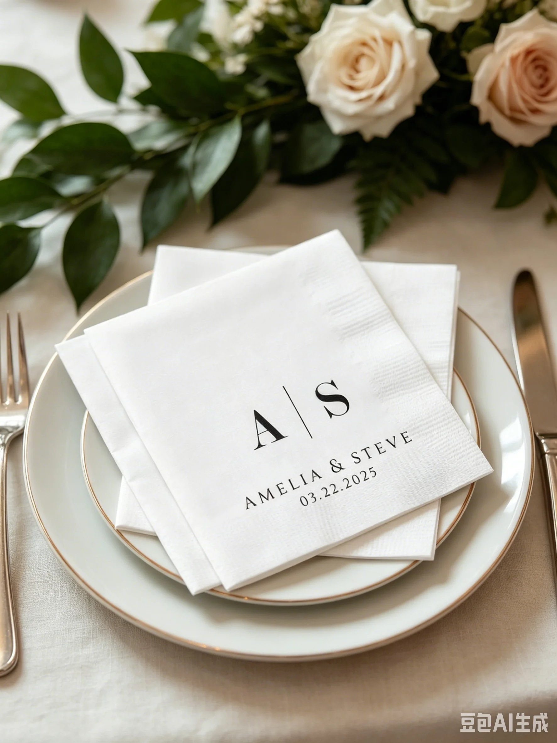 

Personalized Custom Event Napkins, Custom Monogram Logo Beverage Napkins, Custom Printed Napkins for Restaurant Use, Birthday