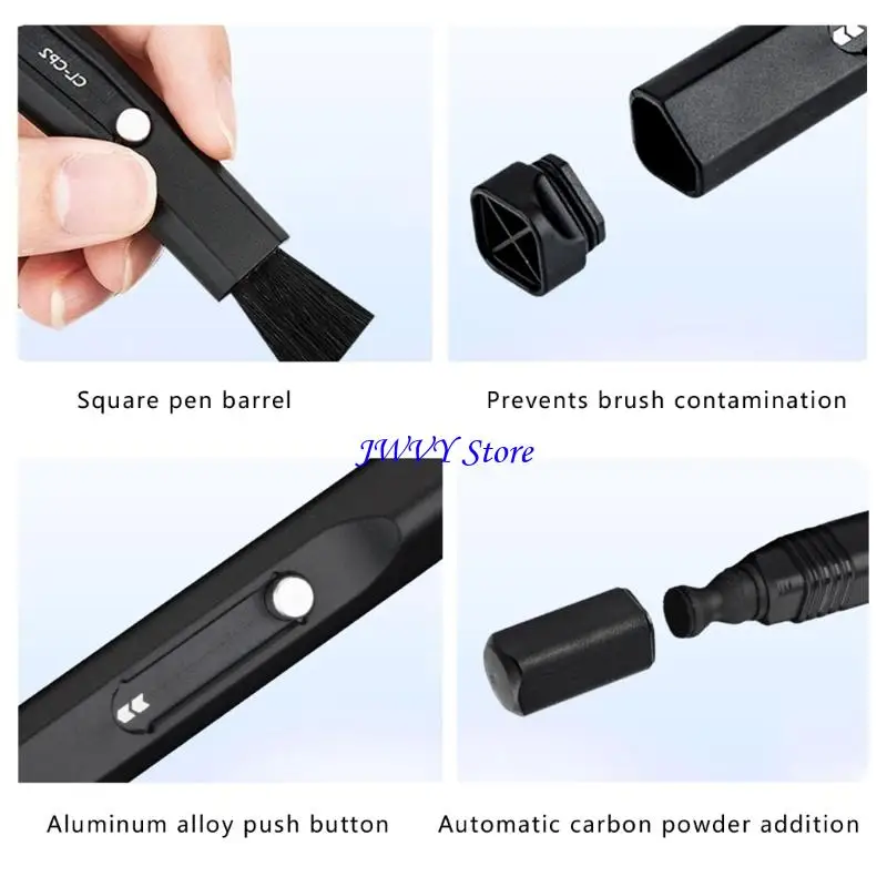 573A Portable Camera Lens Sensors Dust Remover Pen Reusable Carbon Heads Design