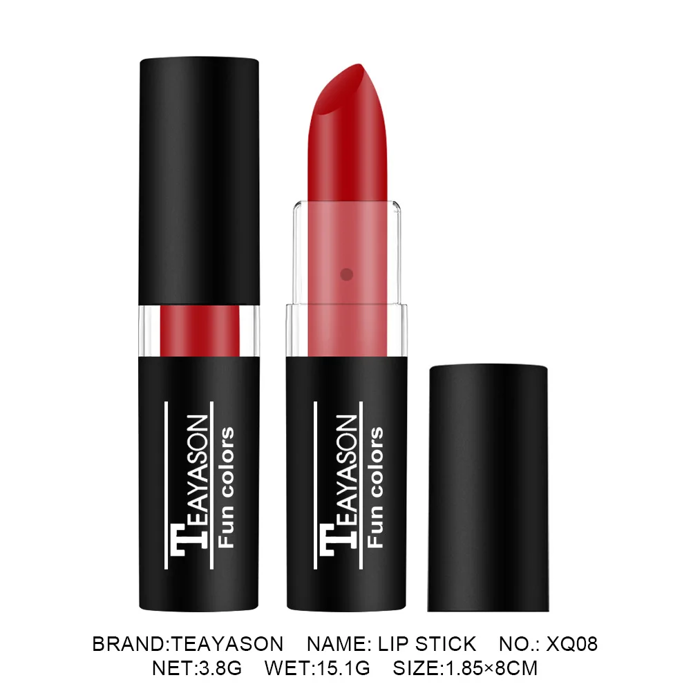TEAYASON Matte Lipsticks 12 Colors Waterproof Long Lasting Lip Stain Non-stick Cup Sexy Red Black Lipstick Pigment Lip Cosmetics image 6