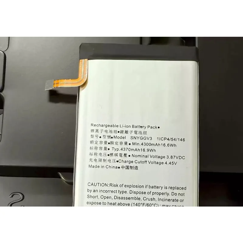 Replacement battery SNYGGV3 Applicable to streaming handheld battery with built-in 4370mAh high-capacity