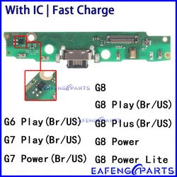 Usb Dock Charger for Motorola Moto Connector Ports G6 G7 G8 Power Plus Play Lite Us Brazil Version Charging Board Module Flex