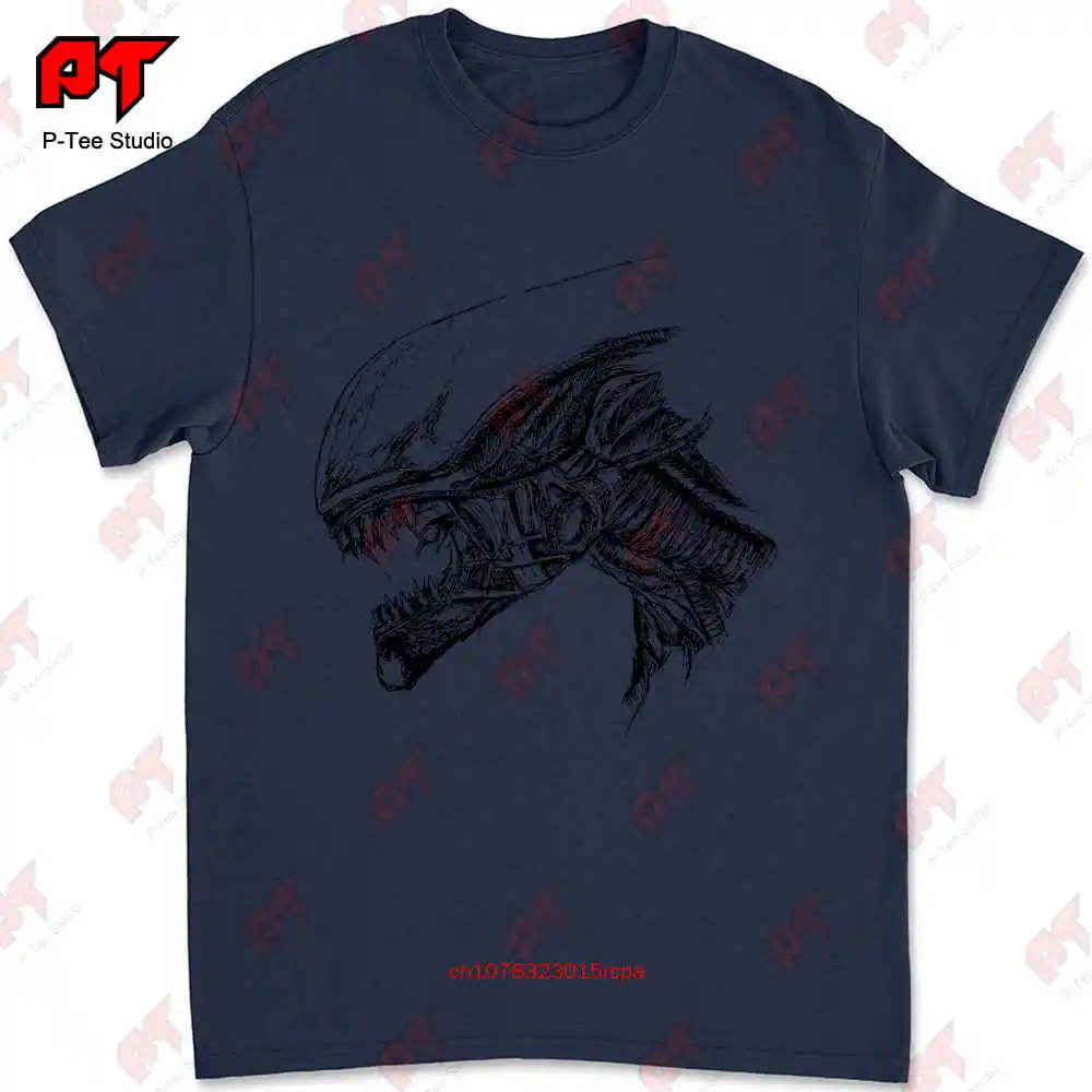 Aliens Xenomorphs Head Wariior 80S T-shirt 47YZ