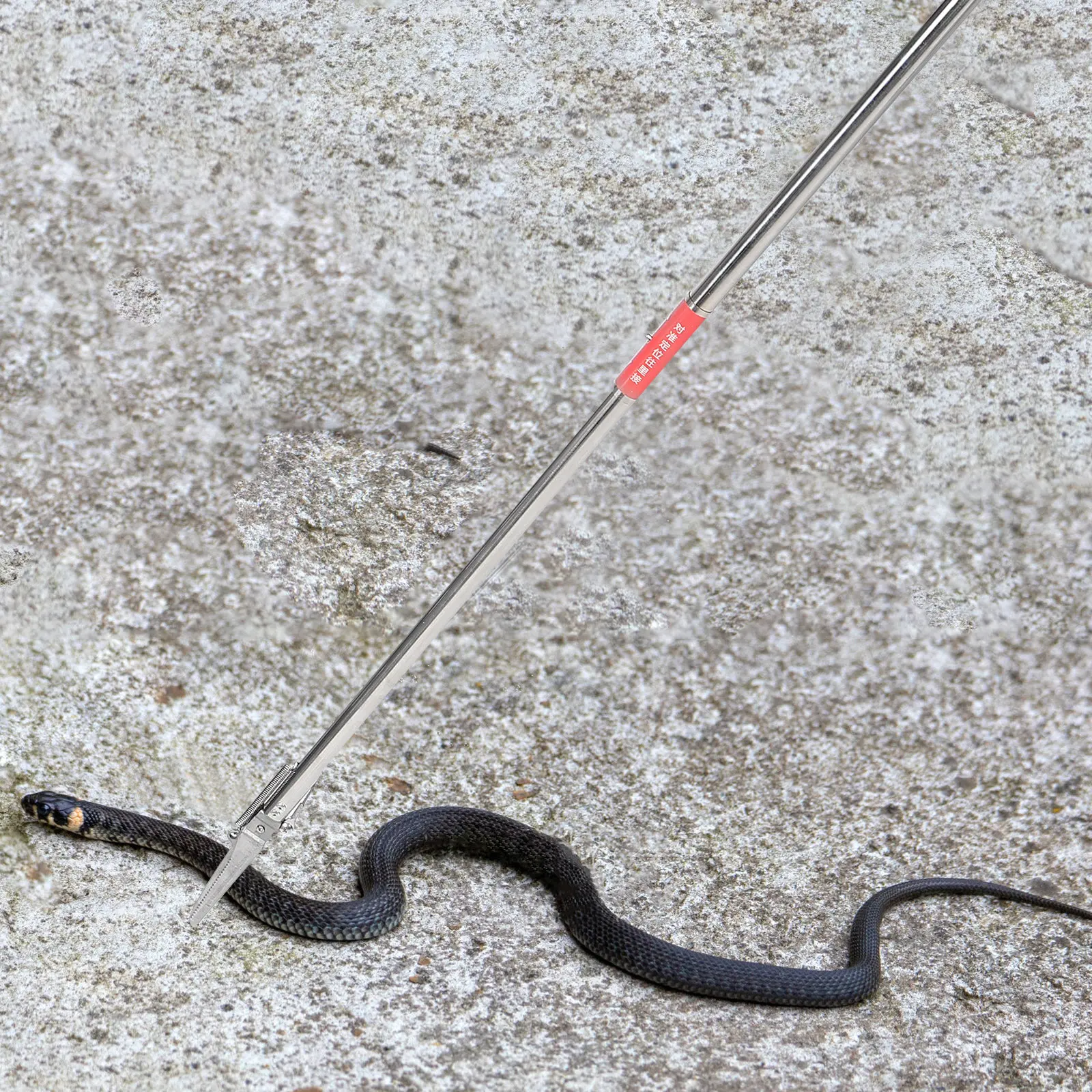 

Stainless Steel Snake Clamp Folding Snake Catcher Clip Multifunctional Reptile Grabber Tool for Crab Rice Eel Garbage Clip