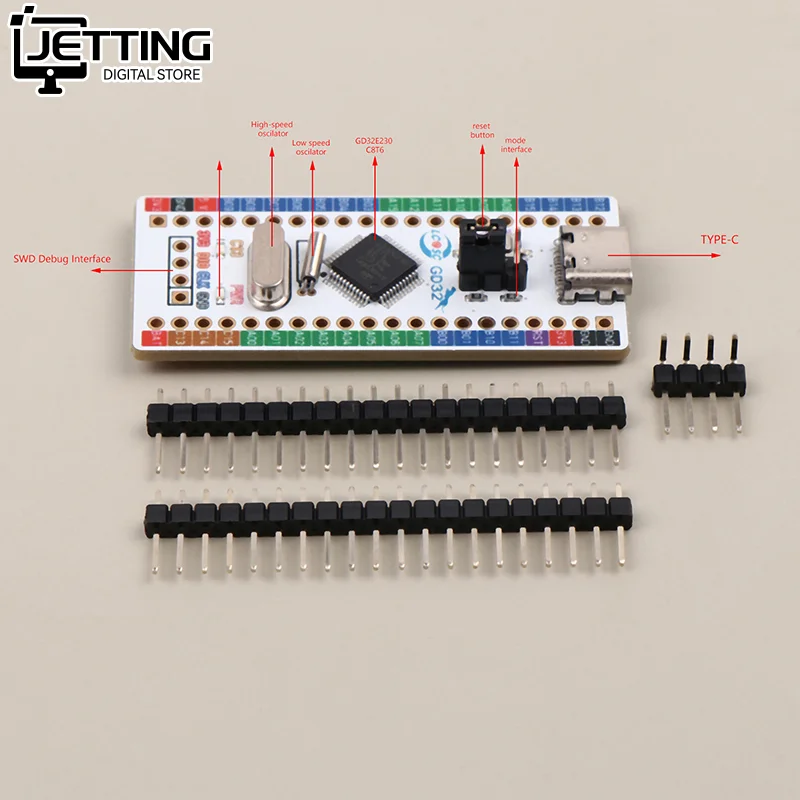 GD32E230 32E230 32E230C8T6 Макетная плата GD32E230C8T6 Основная плата EVT STM32F103 Сменные аксессуары
