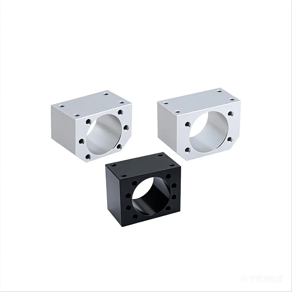 Ball screw nut seat installation fixed screw support bearing seat DSG1204 nut seat (inner hole 22mm) aluminum DSG12H nut