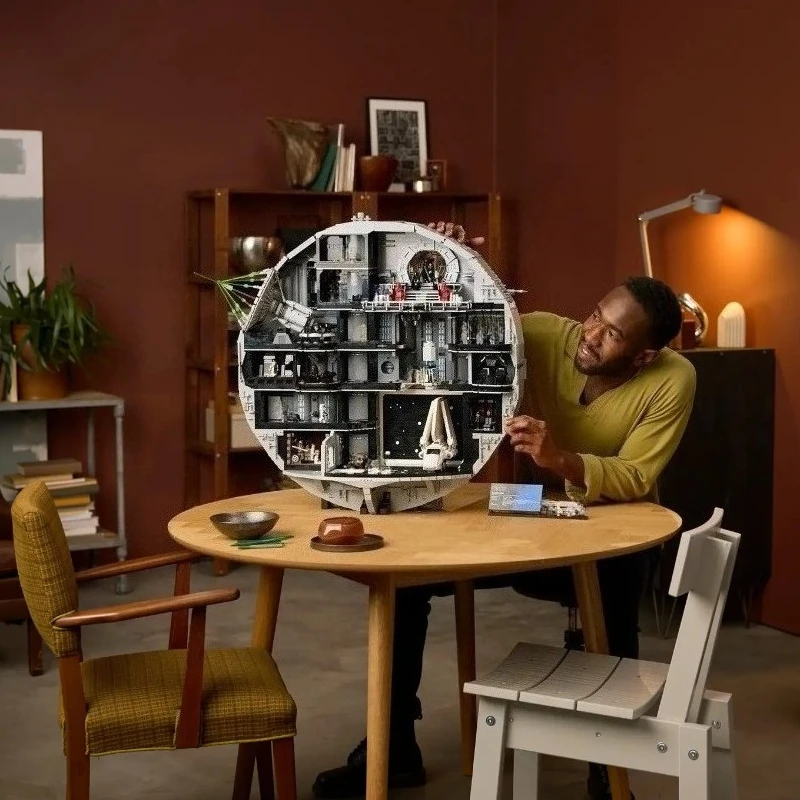 

MOC Display the Biggest Star Great Ultimate Building Blocks Bricks Toy For Adult Gift Compatible 75159 75419