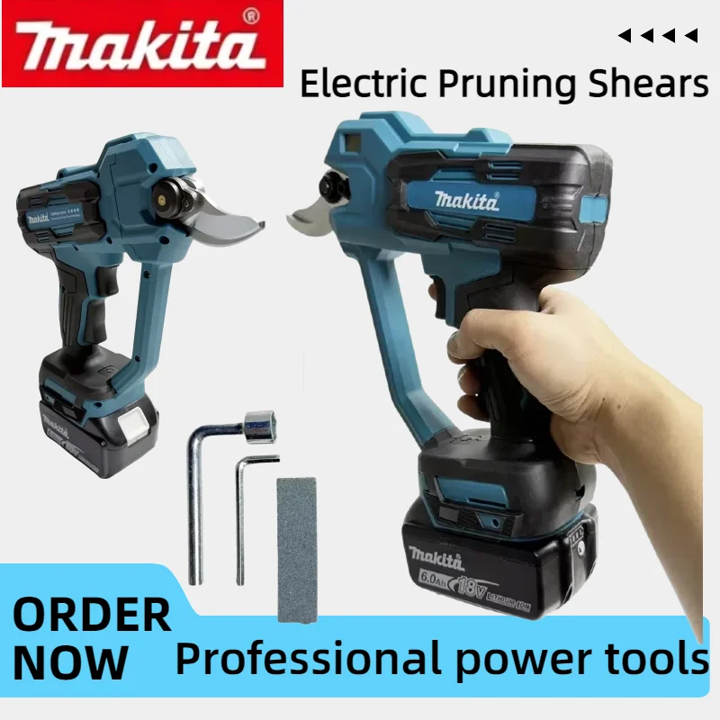 

Makita Compact 35mm Brushless Electric Pruning Shears Cordless High Power Branch Scissors For Outdoor Garden Plant Maintenance