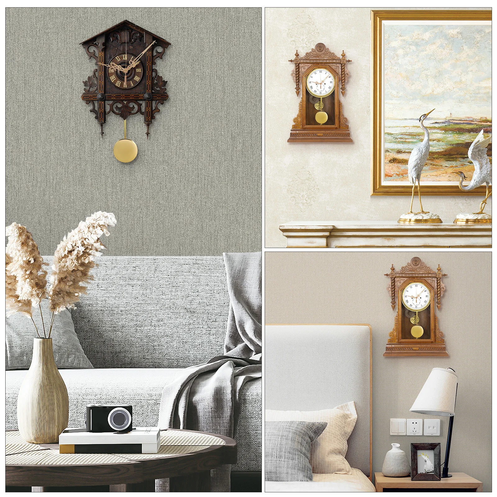 

Pendulum Clock Movement Set Wall Parts for Clocks Quartz Mechanism Plastic Replacement