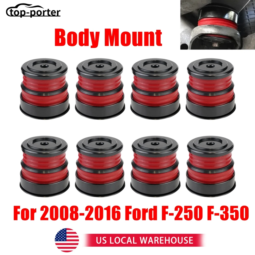

Body Installation Kit Silicone Rubber For 2008-2016 Ford F-250 F-350 Crew Cab Silicone Body Mount Kit