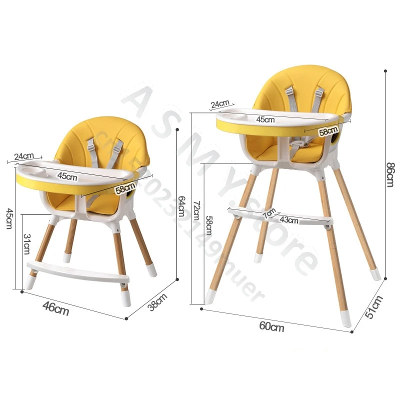 

New multi-function baby dining chair/adjustable height/home baby reclining dining chair